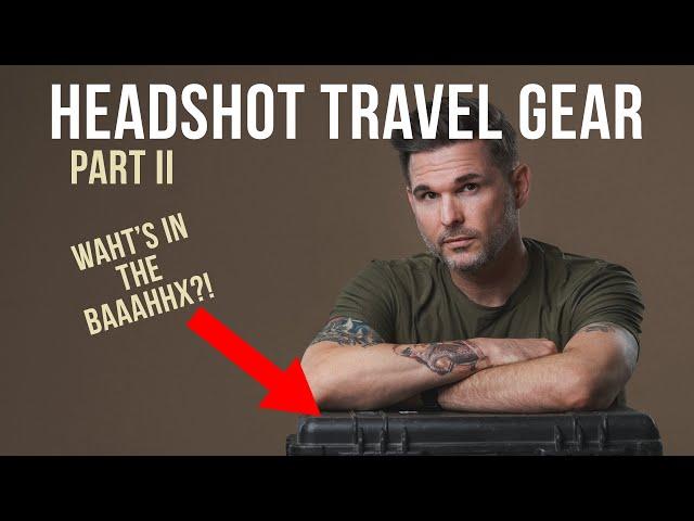 Headshot Photography Gear for Travel - Part 2 Inside My Camera Case