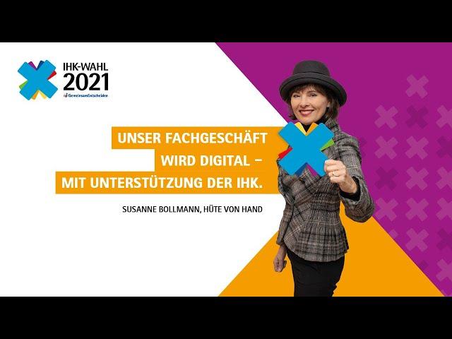 IHK-Wahlbotschafterin Susanne Bollmann, Hüte von Hand