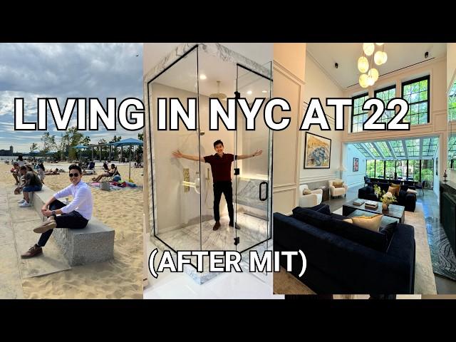 living alone in NYC at 22 after MIT (working in real estate) | VLOG #002