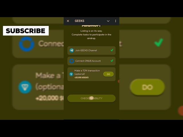 Geeks Airdrop Withdrawal // How to Withdraw Geeks to Onus Exchange