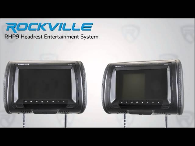 Rockville - RHP9 Headrest Monitor System - Overview