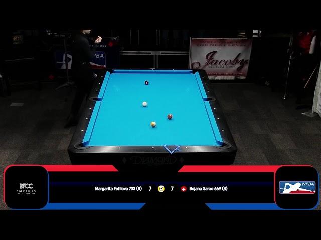 2024 WPBA Dr Pool Jacoby Tour Championship Margarita Fefilova Styer vs. Bojana Sarac