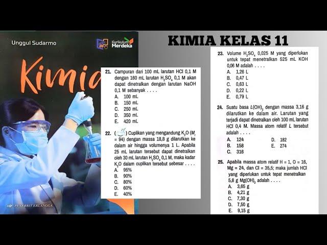 Latihan Soal Akhir Bab 7 hal 252-255 part 4 Kimia Kelas 11