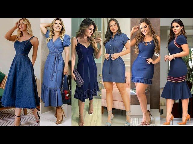 ESPECTACULARES  VESTIDOS DE MEZCLILLA/DENIM DE MODA 2021/COMBINA CON ESTILO TU ROPA DE MEZCLILLA!