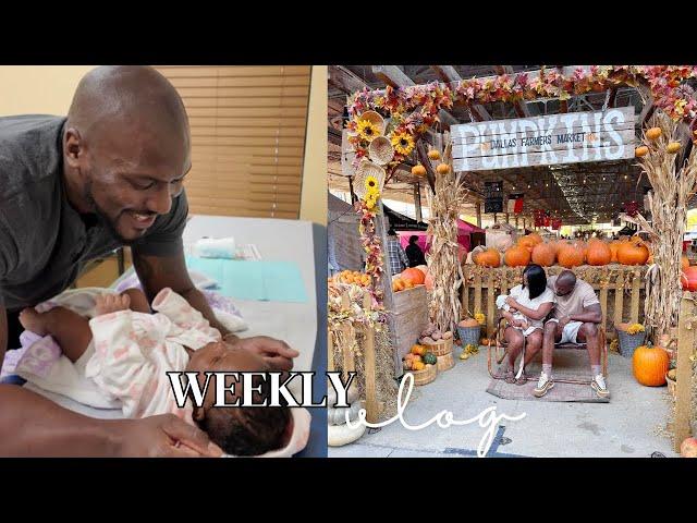 We Took Our BABY to the Pumpkin Patch & Here's What Happened, 2 month SHOTS, Chitchat about progress