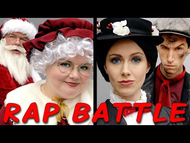 MRS CLAUS vs MARY POPPINS: Princess Rap Battle (Whitney Avalon Alyssa Preston Jim O'Heir) *explicit*