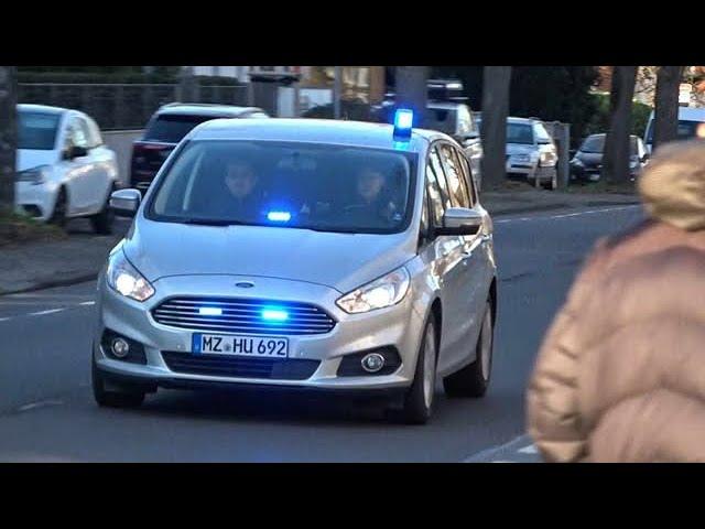 [ Hupend in den Gegenverkehr] Doppel FuStW + ziv. PKW Polizei Mainz