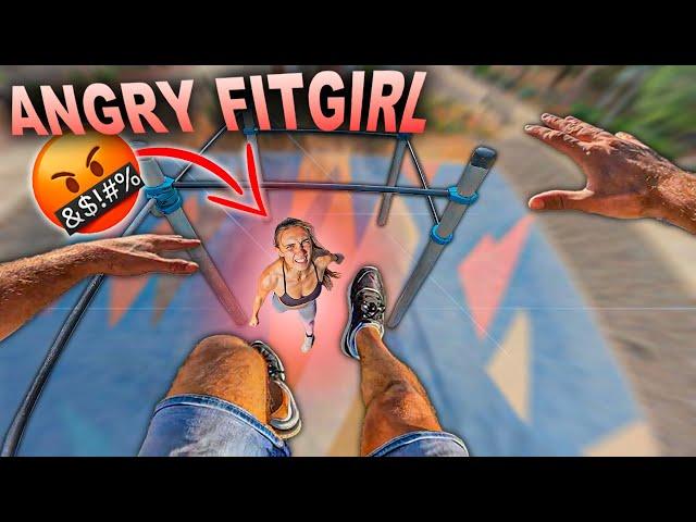 ESCAPING FITNESS GIRL (Epic Parkour Chase POV)