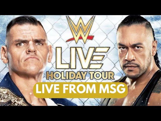 GUNTHER VS DAMIAN PRIEST STEEL CAGE WORLD TITLE MATCH LIVE FROM MSG - WWE HOLIDAY TOUR #wwe