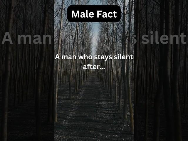 A Aman who stays silent.. #shorts #malefacts #subscribe #facts