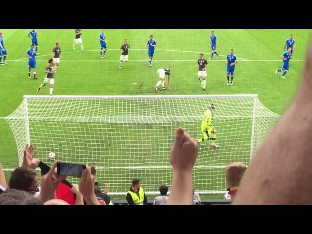 1:0 Deutschland - Slowakei 29.5.2016 Augsburg Elfmeter Mario Gomez