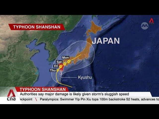 Typhoon Shanshan makes landfall in Japan