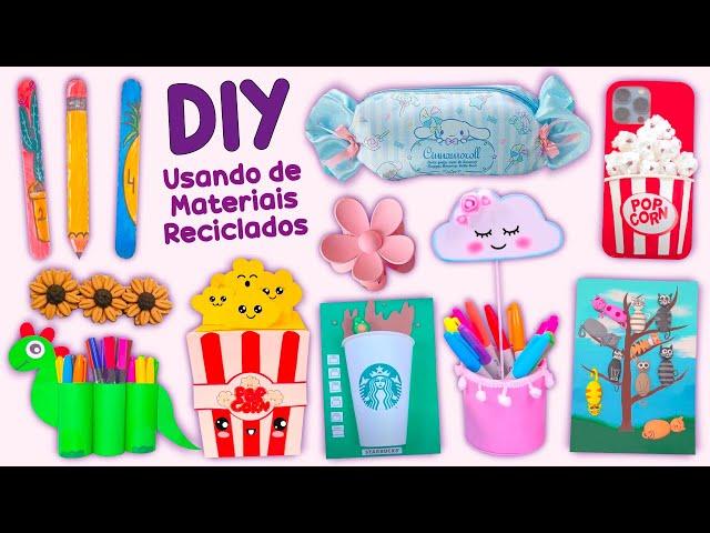 10 DIY ARTESANATO COM MATERIAIS RECICLADOS - FÁCEIS E BARATOS