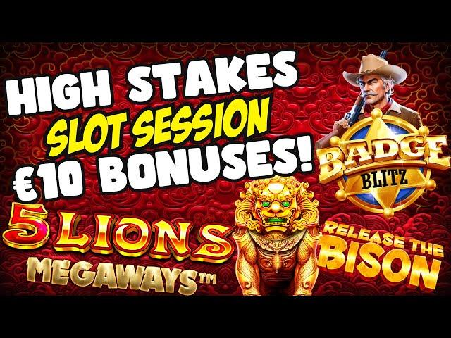 HIGH STAKES SLOT SESSION TAKING ON THE WAGER BUT CAN WE GET A BIG WIN?