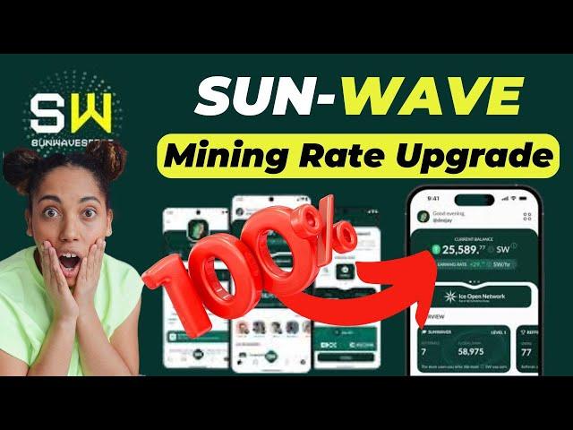 How To Boost Your Sunwaves Mining Rate || Upgrade Your Sunwave Mining Level #sunwaves #sw