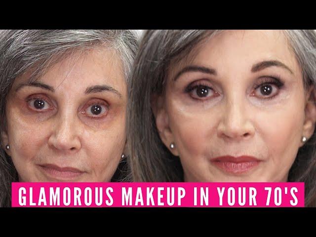 Glamorous Makeup In Your 70's (Mature Skin Makeup Tutorial)  Fierce Aging with Nikol Johnson