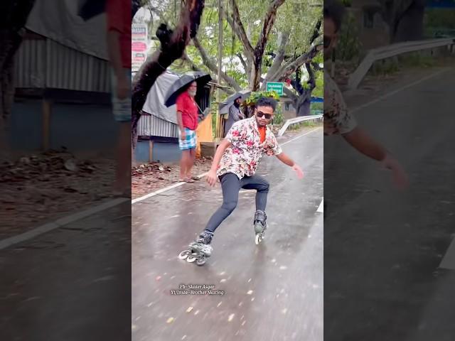 Don’t try it on road ️ #skating #brotherskating #publicreaction