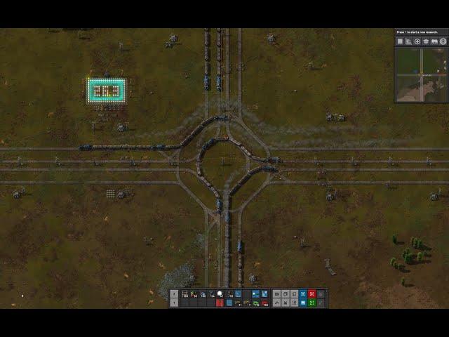 Factorio Quad-Rail Junctions