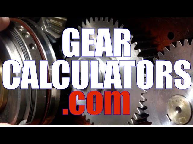 GearCalculators.com: Online Software for Gear Design-CAD-Setup-Manufacture-Inspection