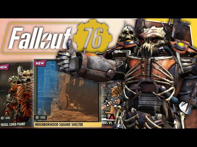 Fallout 76 - Atomic Shop Update: New Shelter, Skull Lord Paint & More!