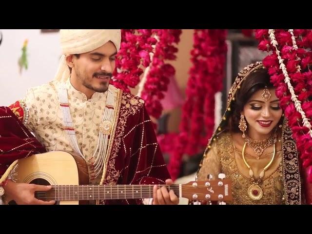 Pakistani News Anchor Irza Khan Singing On her Wedding | Zeeshan Ali Weds Irza Khan | Afreen Afreen