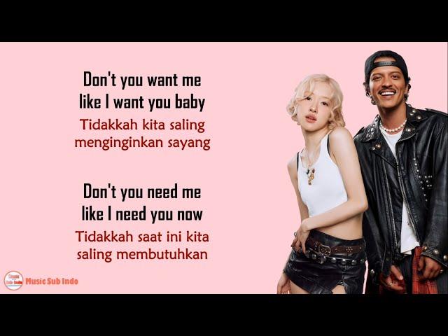 ROSÉ & Bruno Mars - APT. | Lirik Terjemahan Indonesia