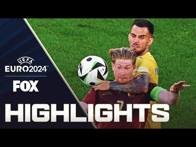 Belgium vs. Romania Highlights | UEFA Euro 2024