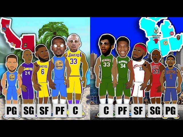 The Best NBA Starting 5 From Every Division!