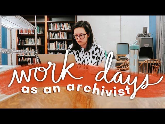 WORK DAYS IN MY LIFE AS AN ARCHIVIST | library book cataloging project + working from home