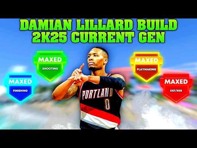 *Current Gen* Damian Lillard Build 2k25!!! Best Dame Lillard Build for NBA 2k25 Current Gen!!!