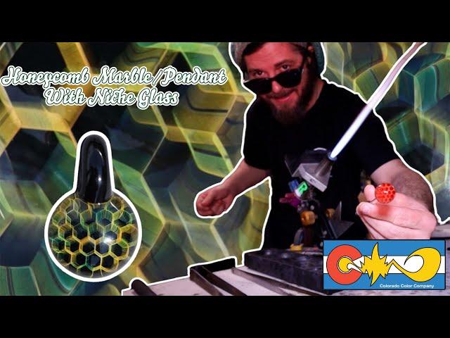 Fume Honeycomb Marble/Pendant Niche Glass - Glassblowing - Lampworking - How To Make A Glass Pendant