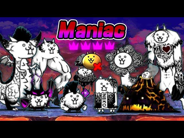 Battle Cats | One Lineup, ALL Manic Cats - No Gacha, 4 Crown Restriction