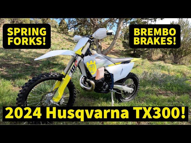 2024 Husqvarna TX300 First Look! NEW SPRING FORK!