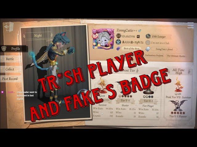 Match Fixing, High tier tr*sh player | IDENTITY V