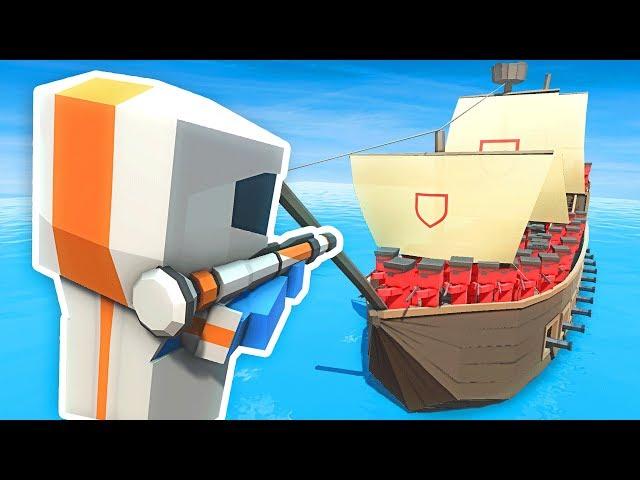 FUTURE RPG vs PIRATE SHIP IN ANCIENT WARFARE 3 (Ancient Warfare 3 Funny Gameplay)