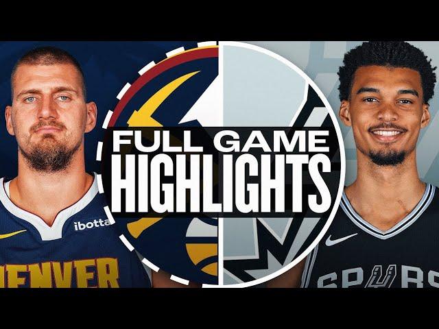 Denver Nuggets ️ San Antonio Spurs _ FULL GAME HIGHLIGHTS _ January 5 _ 2025