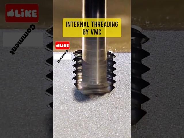 Internal Thread By VMC  #shorts #vmc #thread #vmcprogramming #cnc #tapping #technology #science