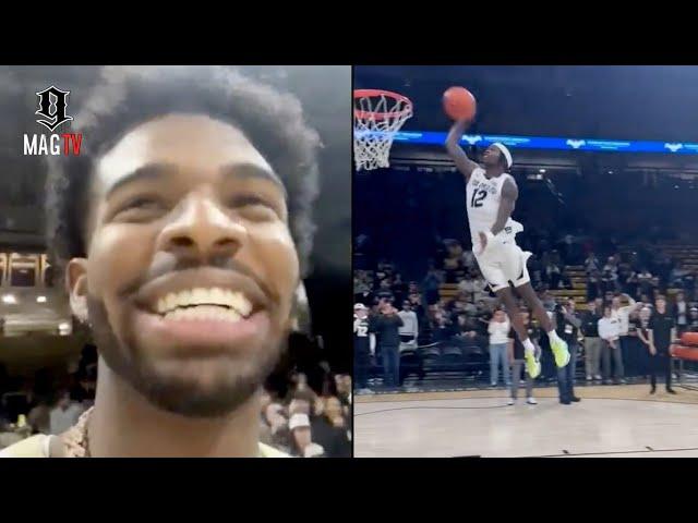 "The Glaze Is Real" Shedeur Sanders & Travis Hunter Show Out At The Colorado Basketball Game! 