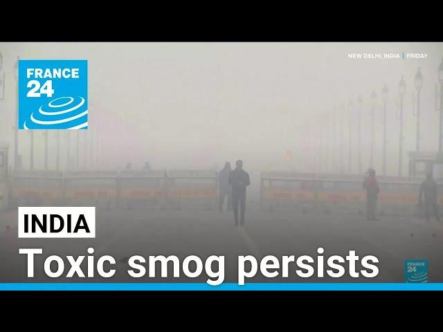 Toxic smog persists over India's north, Delhi pollution remains severe • FRANCE 24 English