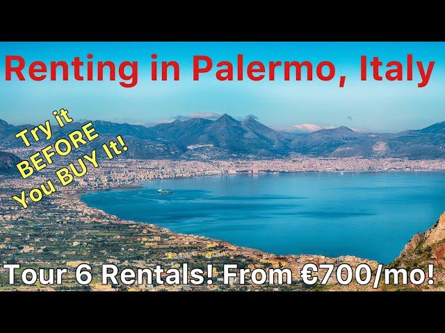  RENTING in Italy!  Be Smart! 6 Nice Rentals Tour and Palermo Introduction 