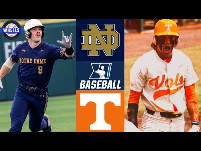 Notre Dame vs #1 Tennessee (CRAZY GAME!) | Winner To College World Series | 2022 College Baseball