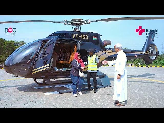 Helicopter Service for Medical Tourism by Rajagiri Hospital | Air Ambulance Facility