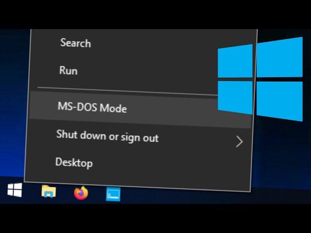 MS-DOS Mode for Windows 10