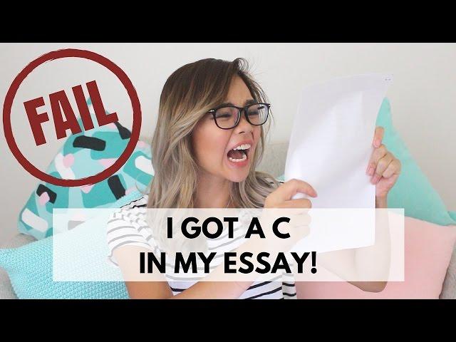 When you fail your test or exam | C grades
