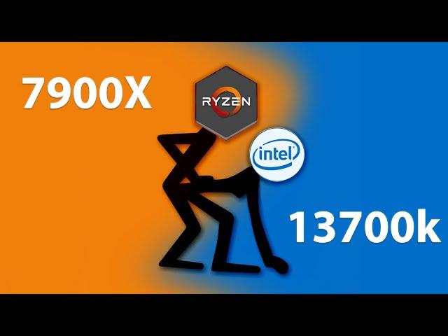 Почему AMD 7900х лучше Intel 13700k.