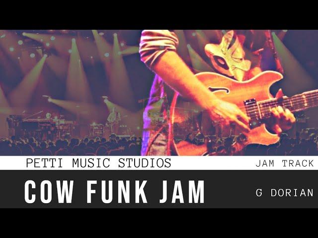 Cow Funk Jam Band Guitar Backing Track in G Minor Dorian