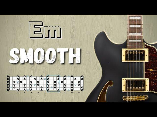 Soulful SMOOTH JAZZ Backing Track in E minor (Blues & Altered Scale Diagrams)