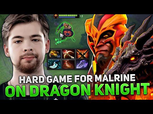 HARD GAME for FALCONS MALRINE on DRAGON KNIGHT MID in HIGH MMR!