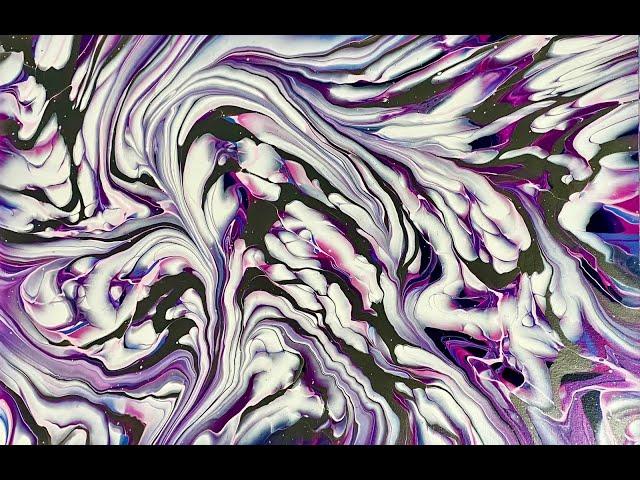 A Ghostly Ribbon Pour inspired by @denni-jo! Color of the Month Collab with @ArtByJulieE! Fluid Art