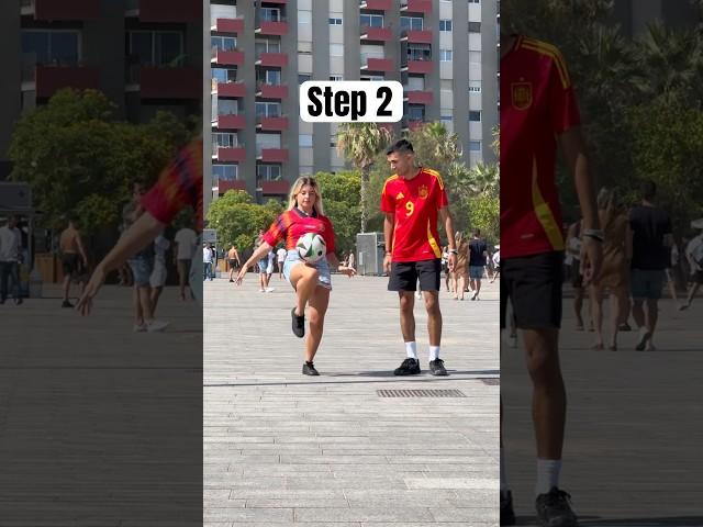 SHE did it BETTER THAN ME #xntonio #shorts #football #futbol #soccer #skills #tutorial #girl